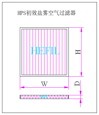 HPS初效鹽霧空氣過濾器框體結(jié)構(gòu) HPS初效鹽霧空氣過濾器框體結(jié)構(gòu)